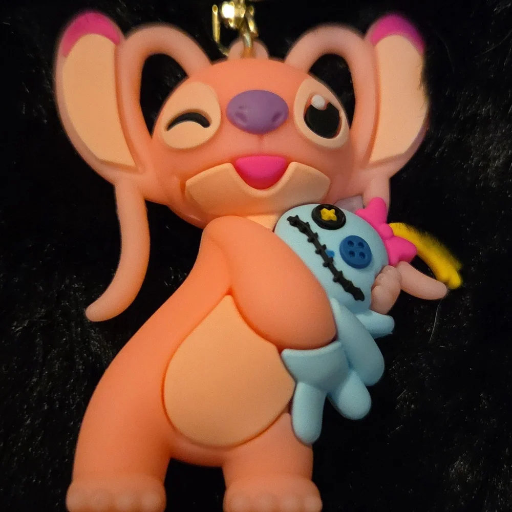 STITCH Cute Keychain with Handle Cartoon Character